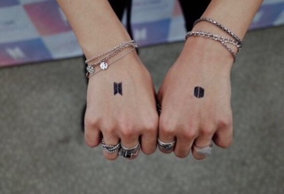 tattoo logo Bangtan và ARMY