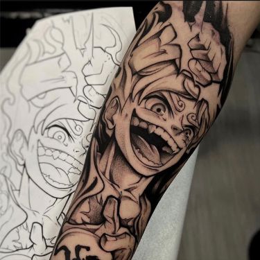 tattoo luffy siêu đẹp và phong cách