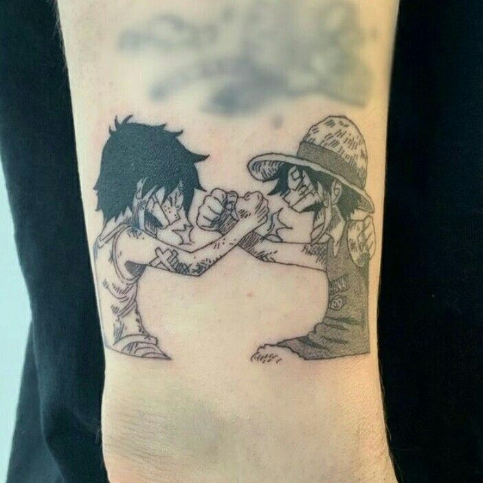 tattoo luffy thách đấu