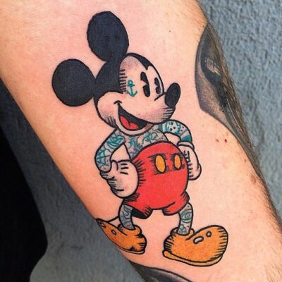 tattoo mickey dễ thương