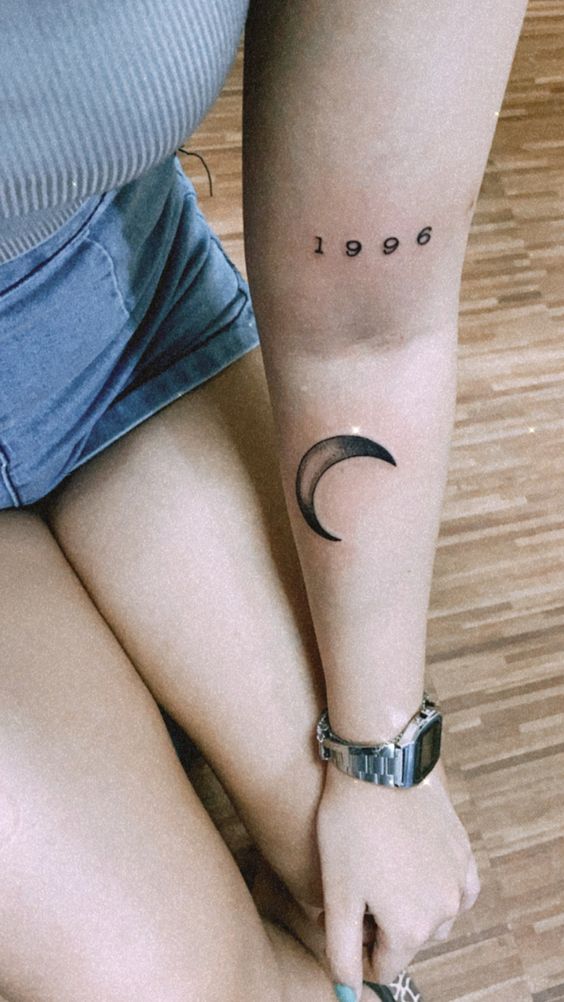 tattoo năm sinh cực đẹp