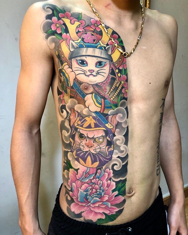 tattoo nửa mình siêu may mắn cho anh em