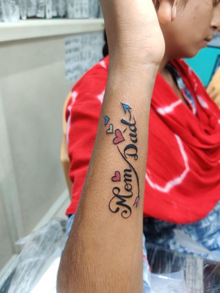 tattoo ý nghĩa chứ tên ba mẹ