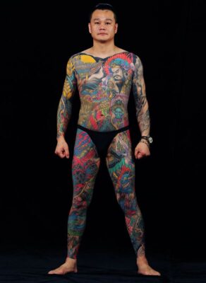 thiết kế xăm full người đầy mạnh mẽ