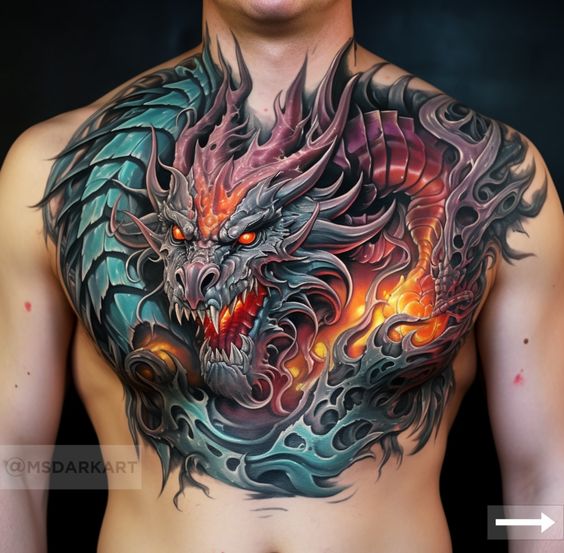 tỉ mỉ từng chi tiết với mẫu tattoo 3D