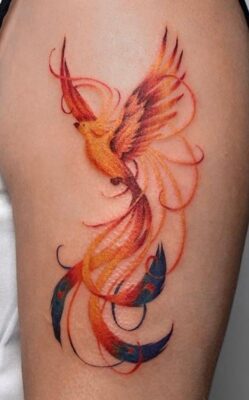 cực phong cách kiểu tattoo bắp tay mẫu phượng hoàng