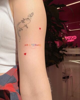 hình xăm chữ theo yêu cầu của khách