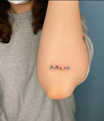 hình xăm chữ và số đầy ý nghĩa