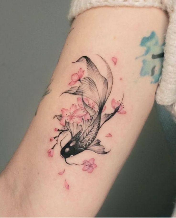 mẫu tattoo cá chép siêu đẹp