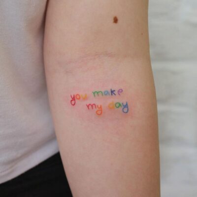 mẫu tattoo chữ make my day