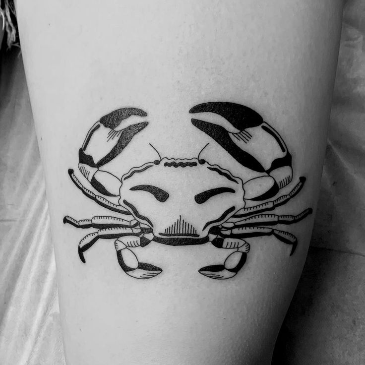 mẫu tattoo con cua cực ngầu