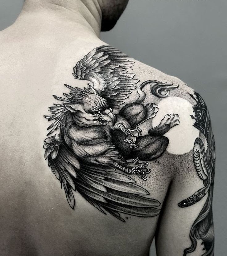 mẫu tattoo đại bàng cực nghệ thuật