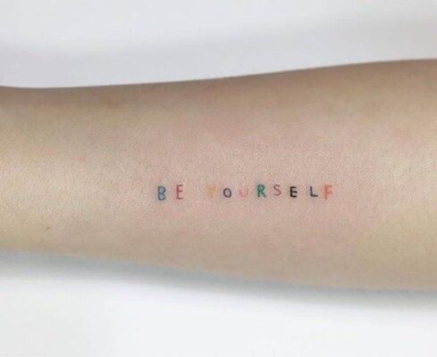 nhắc nhở bản thân luôn là chính mình