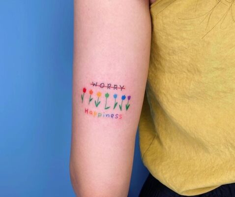 nhắc nhở bản thân phải sống hạnh phúc