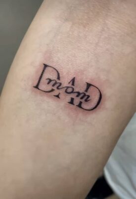 phong cách tattoo cẳng tay chữ độc đáo