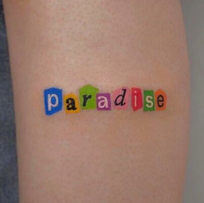 tạo sự ấn tượng với phong cách tattoo nhiều màu