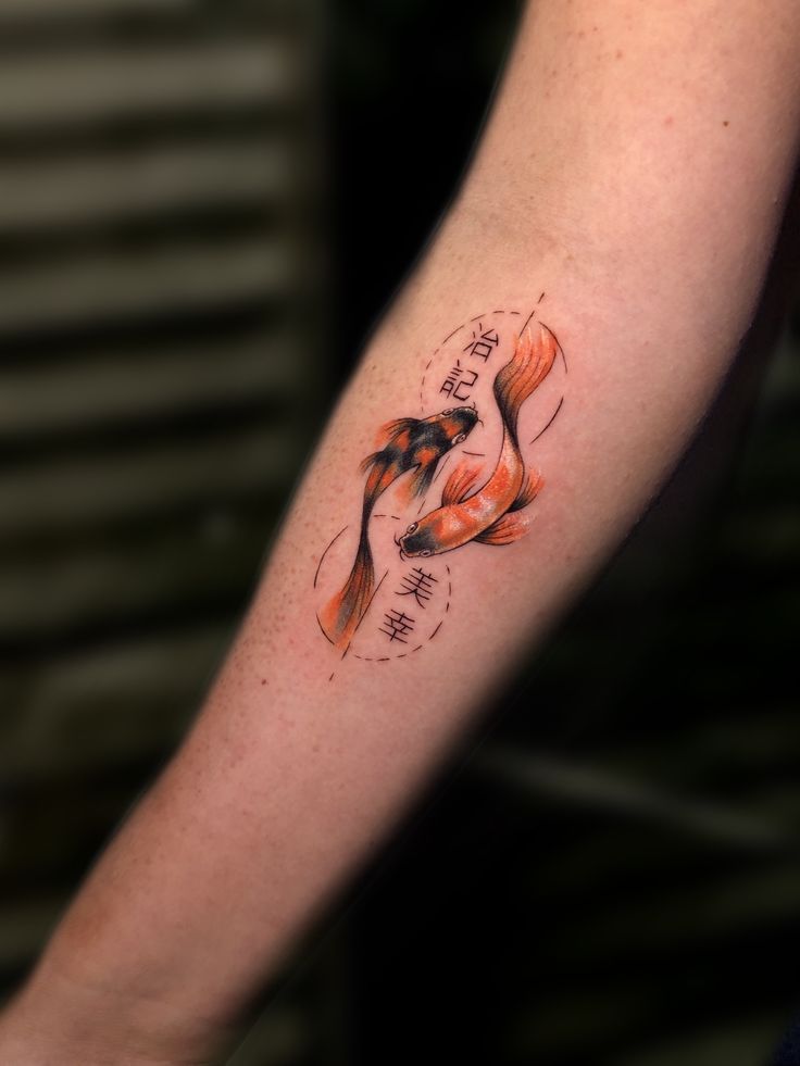 tattoo cặp cá koi siêu đẹp