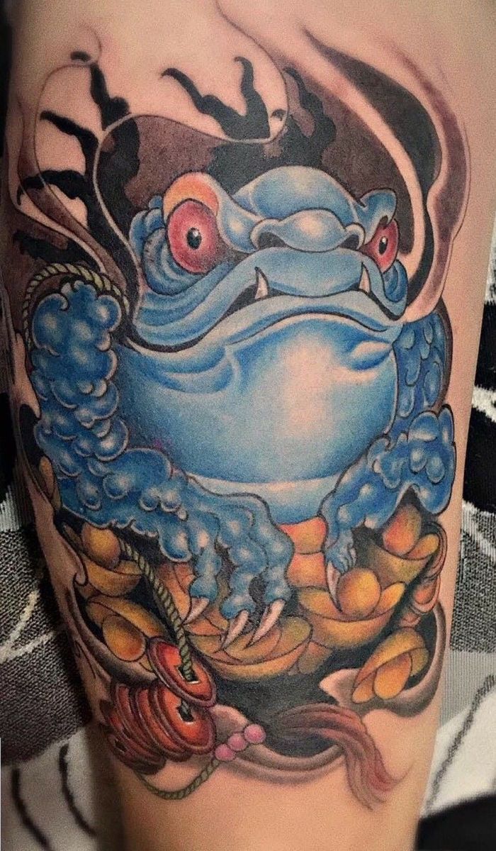 tattoo ếch siêu bự cực chất