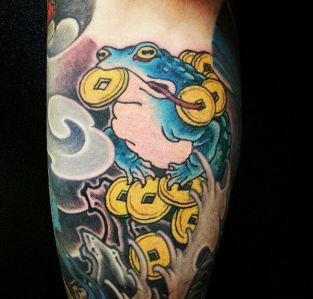 tattoo ếch thần tài siêu đẹp