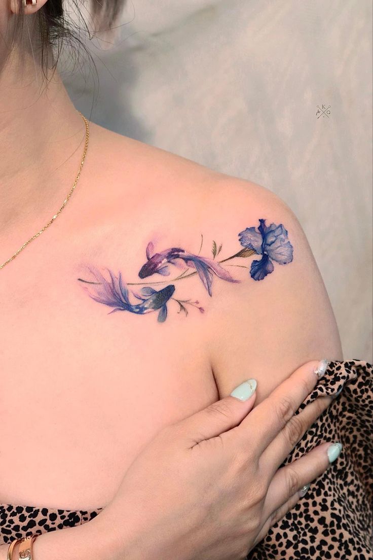 tattoo hình con cá đầy nghệ thuật