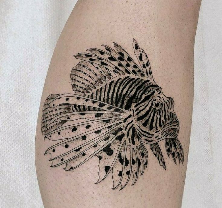 tattoo hình con cá siêu độc đáo