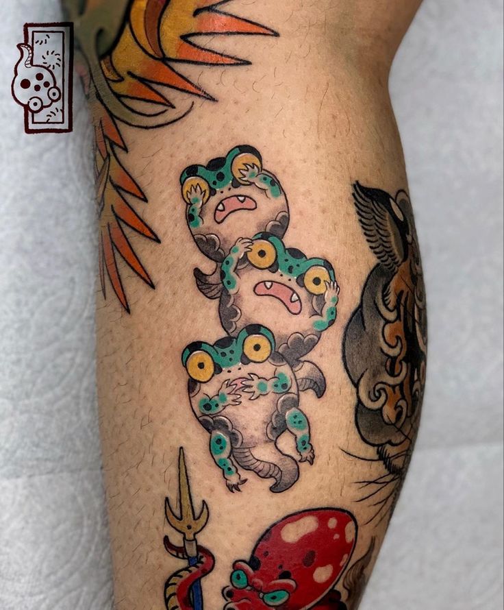 tattoo nòng nọc ếch khá thú vị