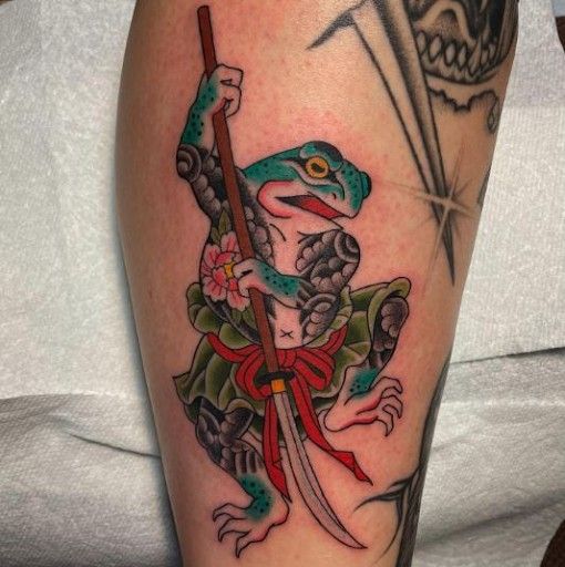 tattoo samurai ếch cực chiến