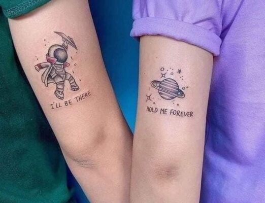 ý tưởng tattoo thể hiện tình bạn thân