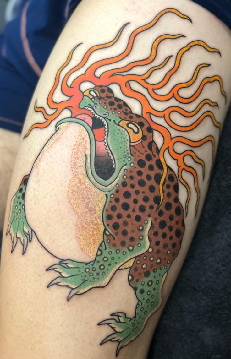 ý tưởng xăm ếch độc lạ